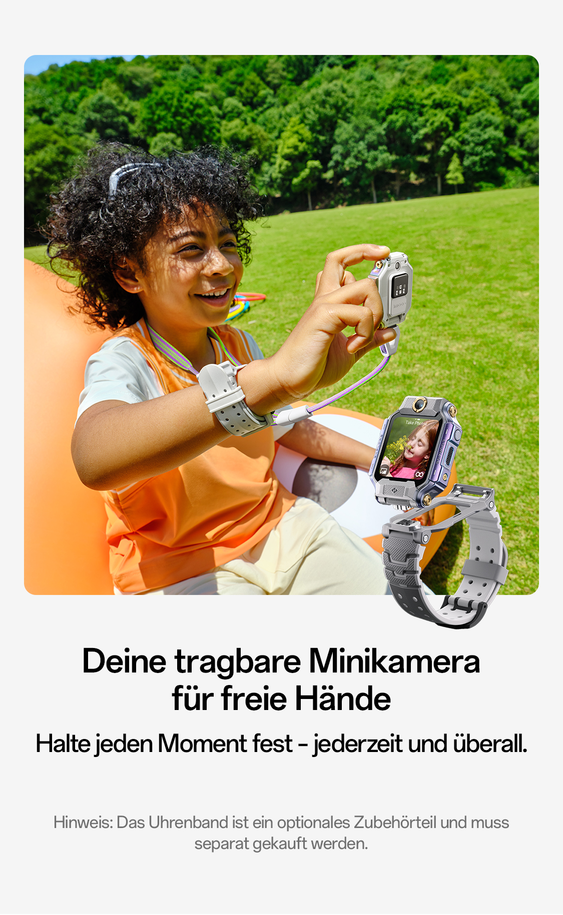 imoo Watch Phone X10 mit internationaler Netzabdeckung und globaler Konnektivität, ideal für Reisen.