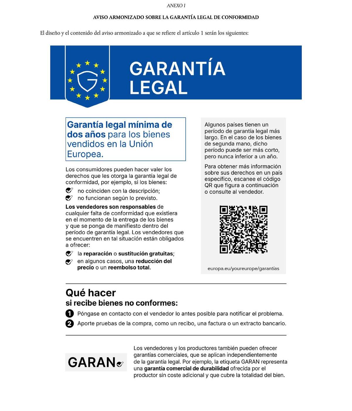 EU Legal Guarantee