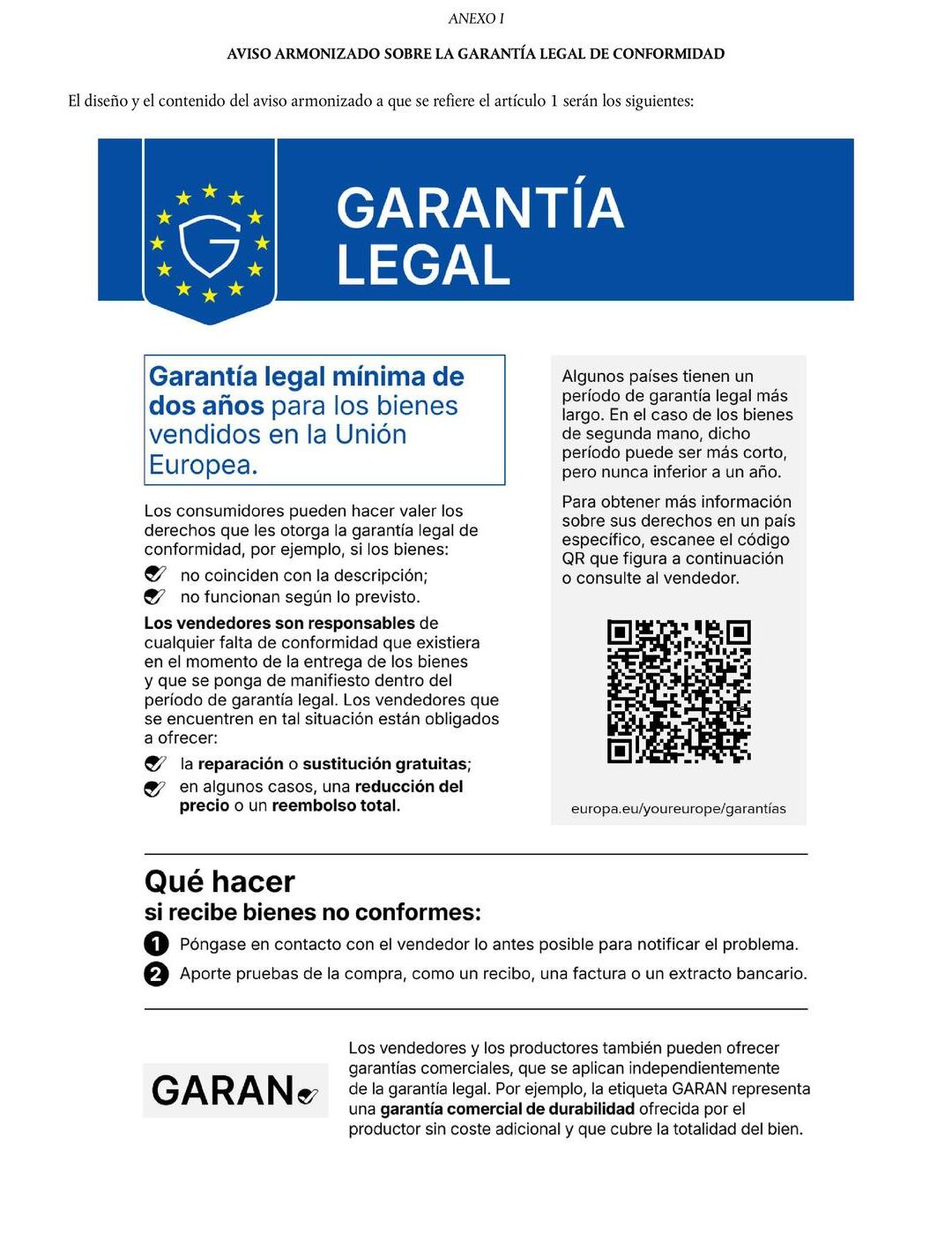 EU Legal Guarantee