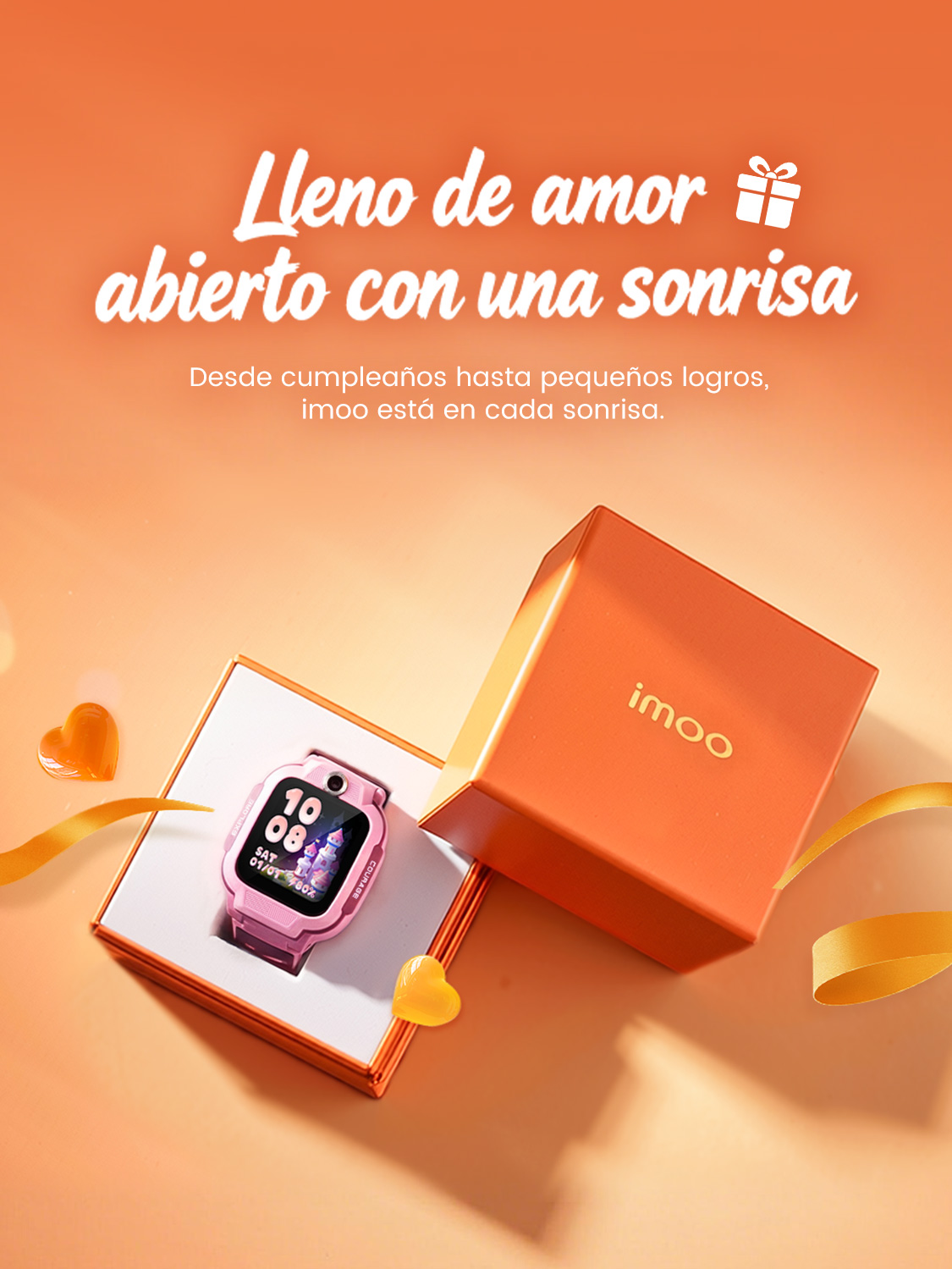 Desde cumpleaños hasta pequeños logros, imoo está en cada sonrisa.