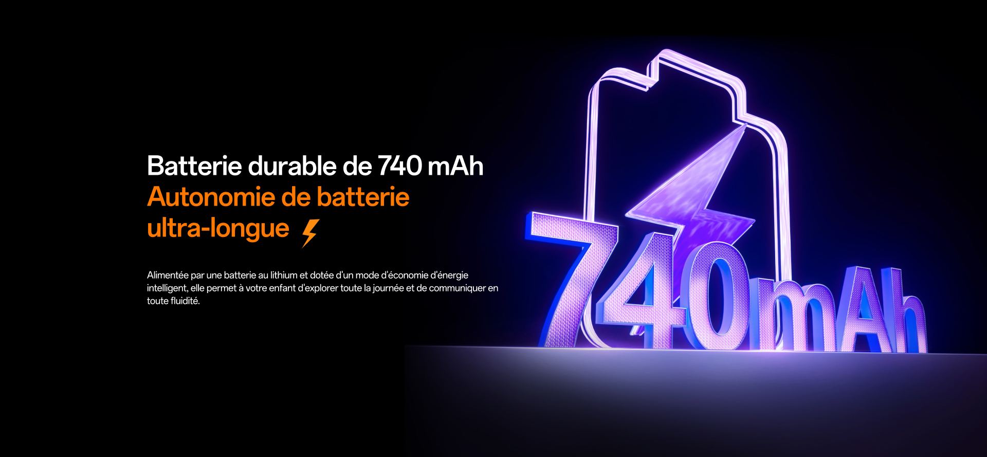 imoo Smartwatch Z3 mit 740mAh Akku für ultralange Akkulaufzeit, Produktseite