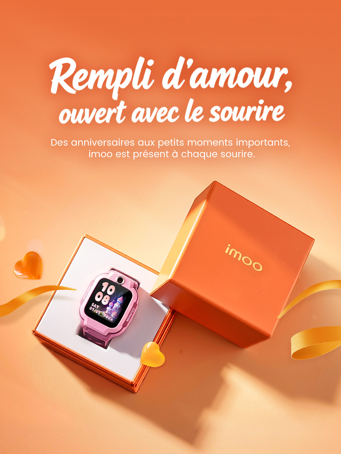 Des anniversaires aux petits moments importants, imoo est présent à chaque sourire.