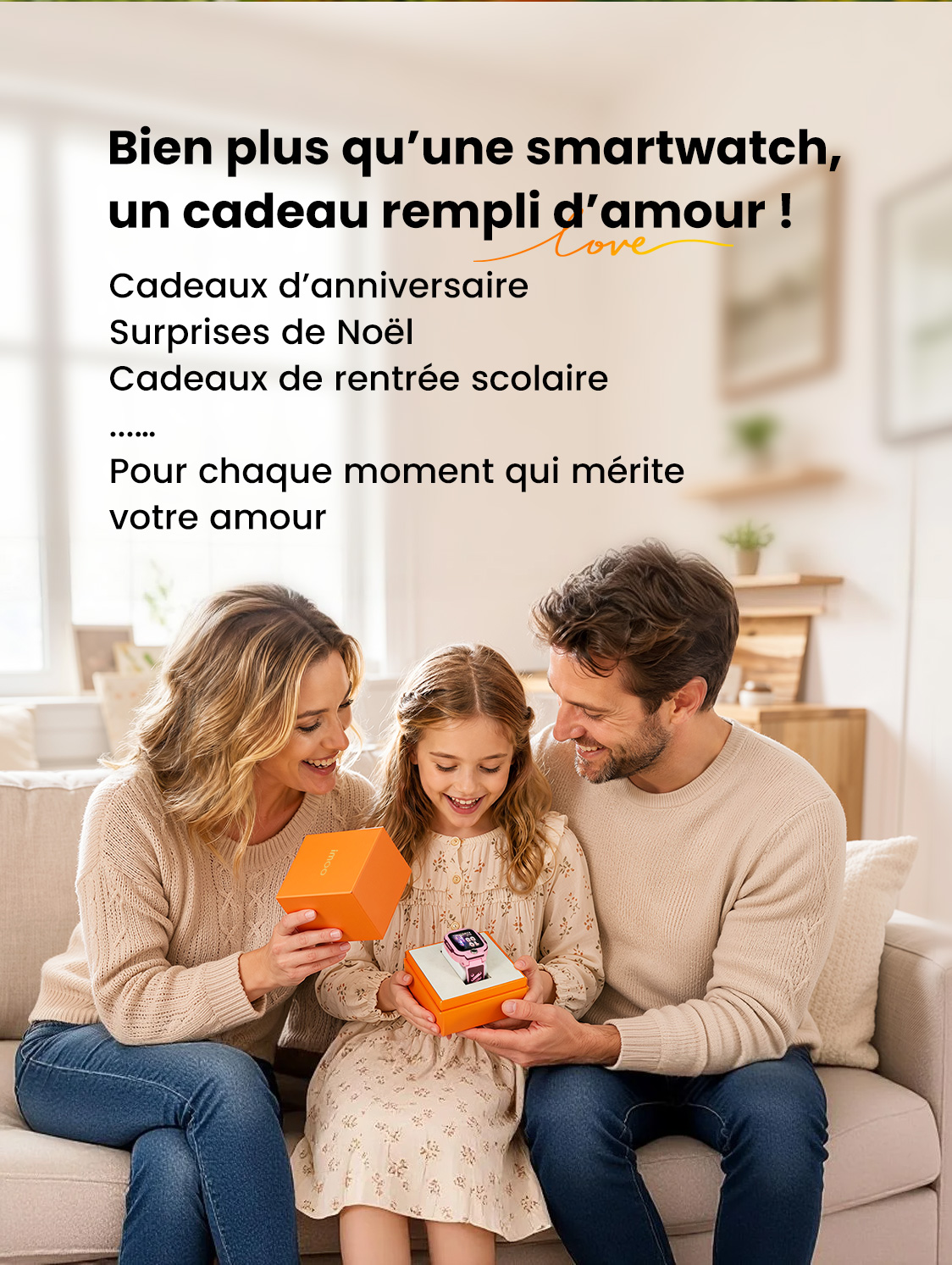 Bien plus qu’une smartwatch, un cadeau rempli d’amour !