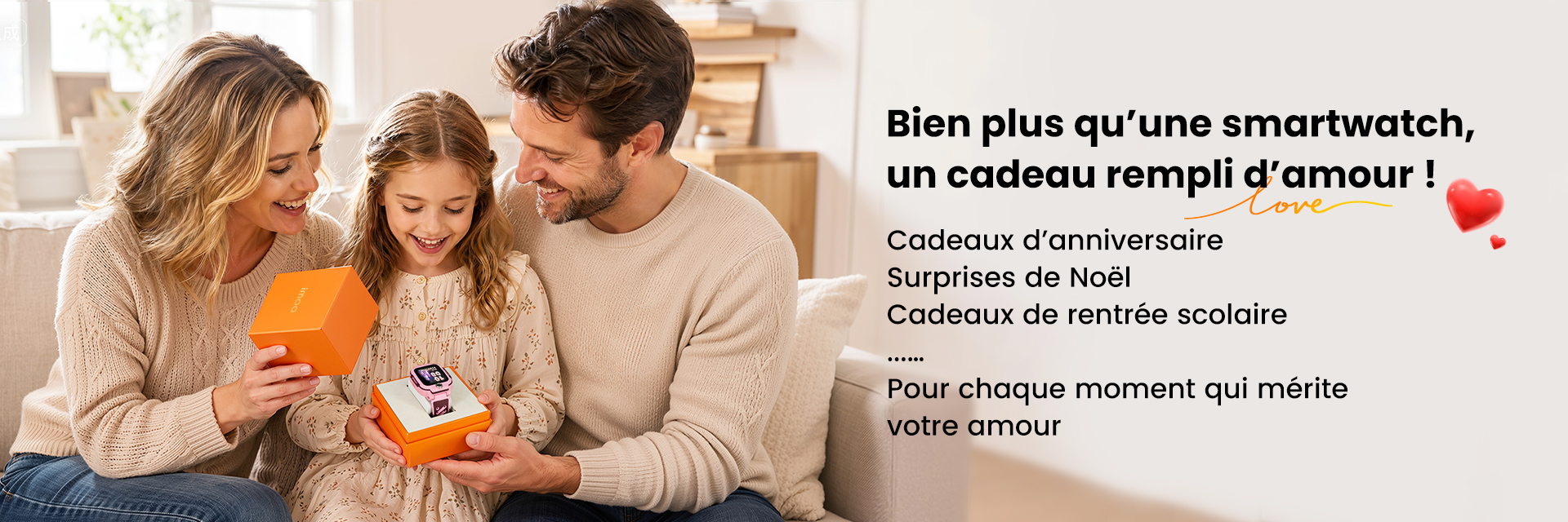 Bien plus qu’une smartwatch, un cadeau rempli d’amour !