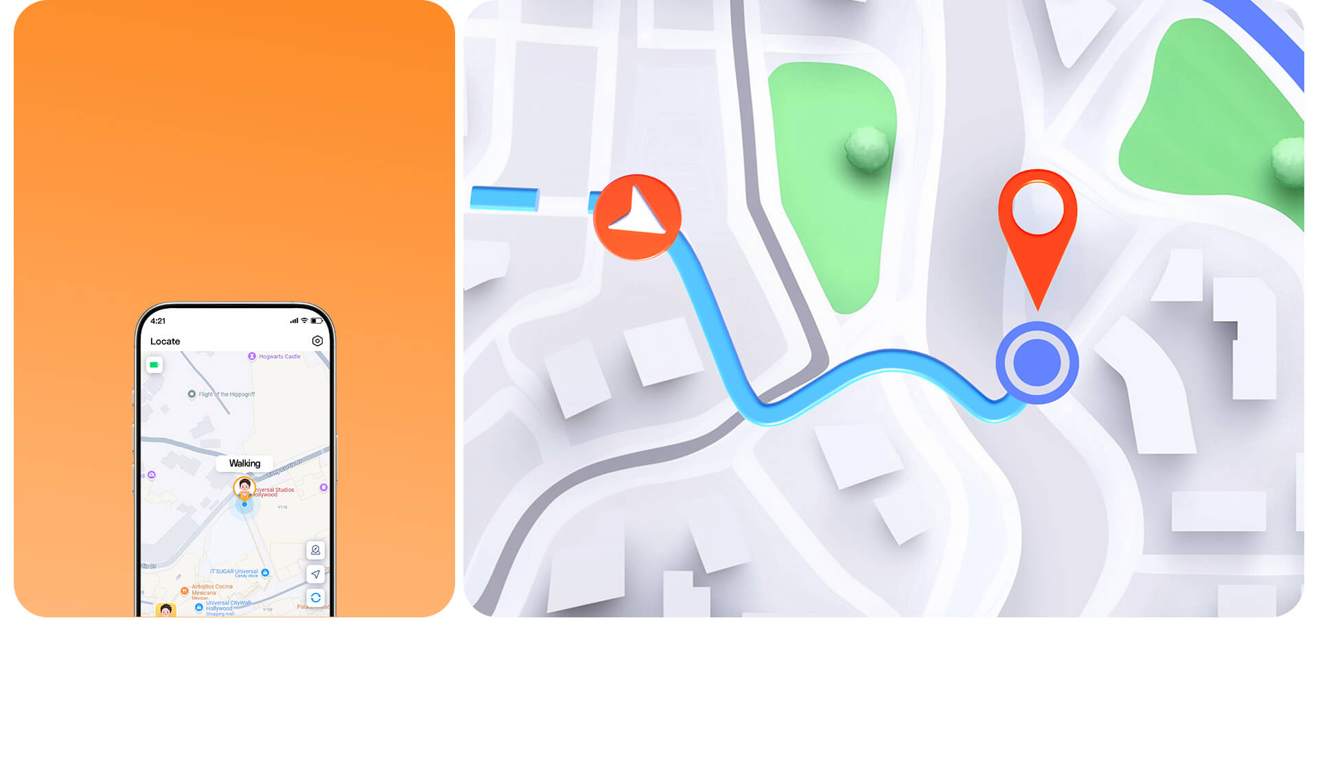 High precision real time location tracking 5 satellite systems Google Map