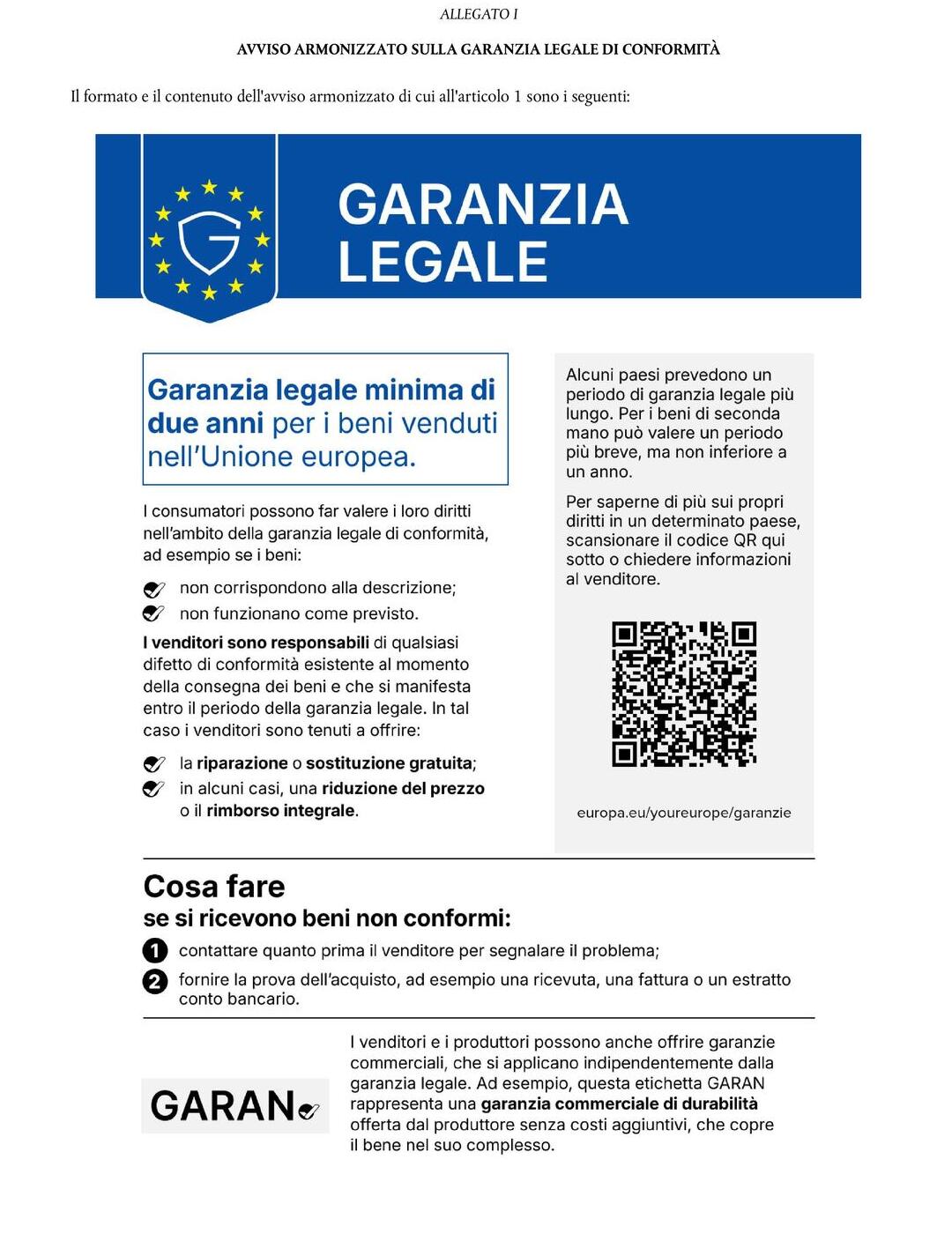 EU Legal Guarantee
