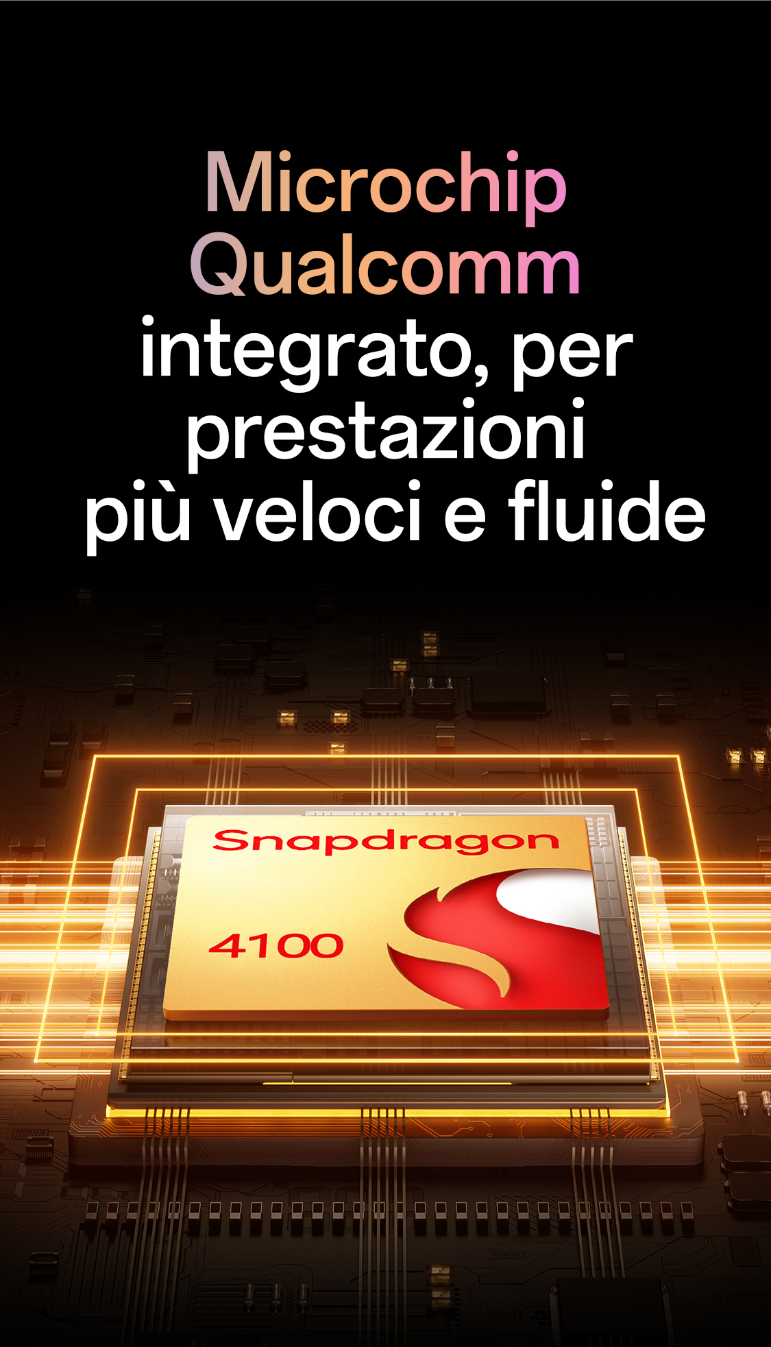 imoo Smartwatch X10 mit Qualcomm Snapdragon 4100 Chip für schnellere und flüssigere Leistung auf der Produktseite.