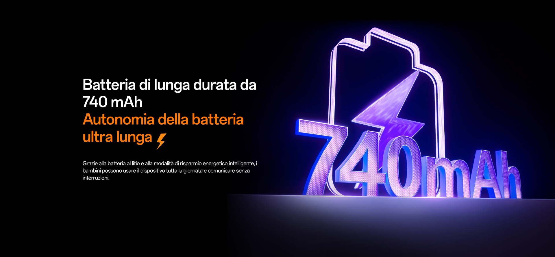 imoo Smartwatch Z3 mit 740mAh Akku für ultralange Akkulaufzeit, Produktseite