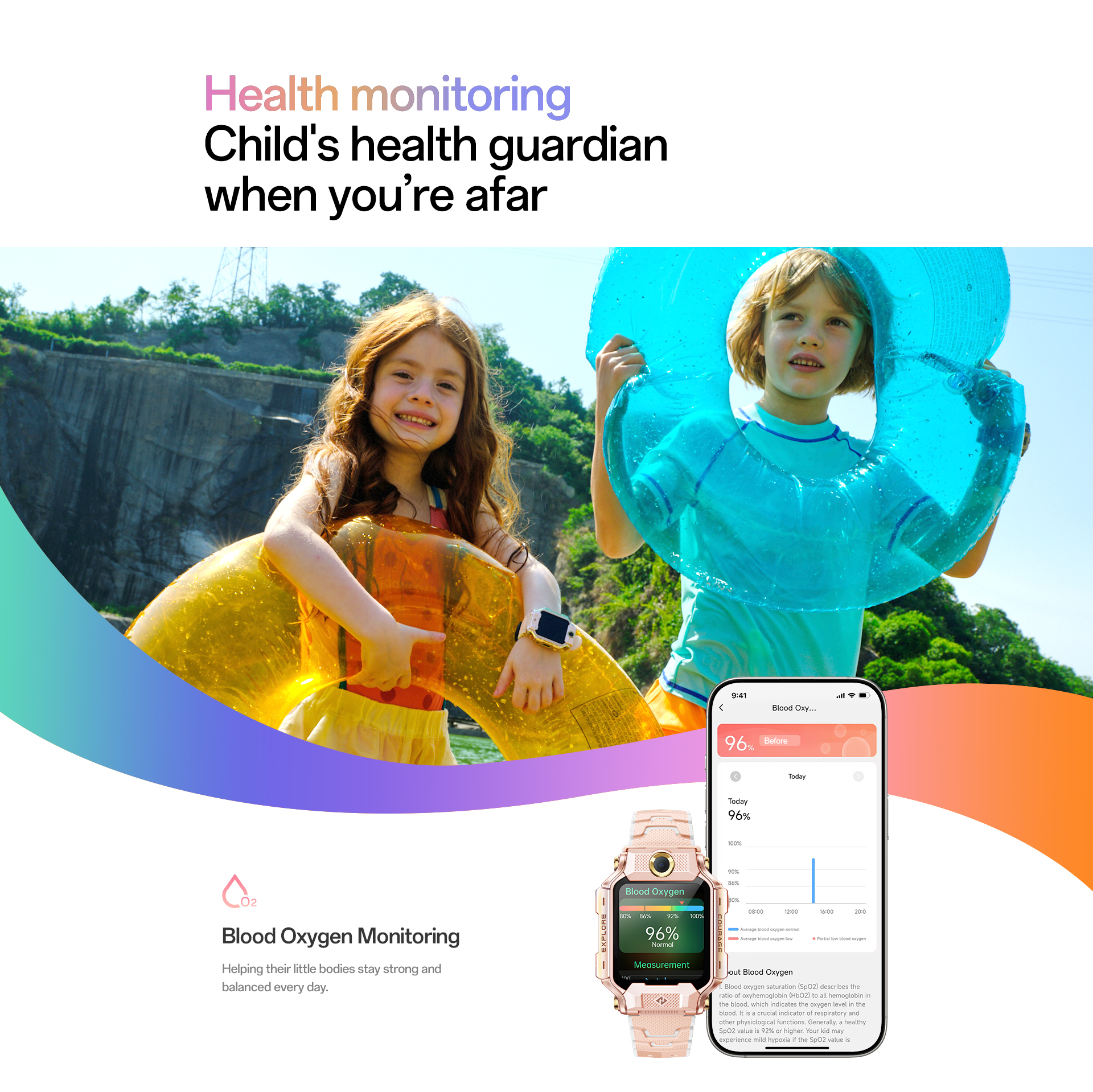 Health monitoring, blood oxygen monitoring