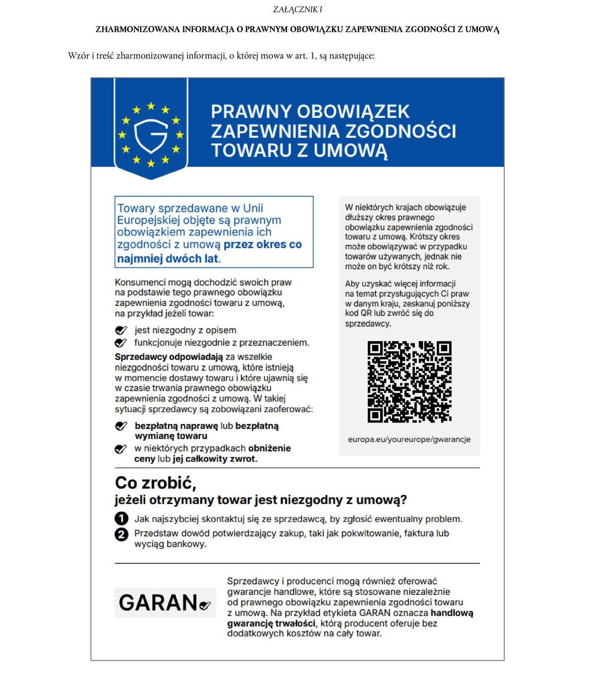 EU Legal Guarantee