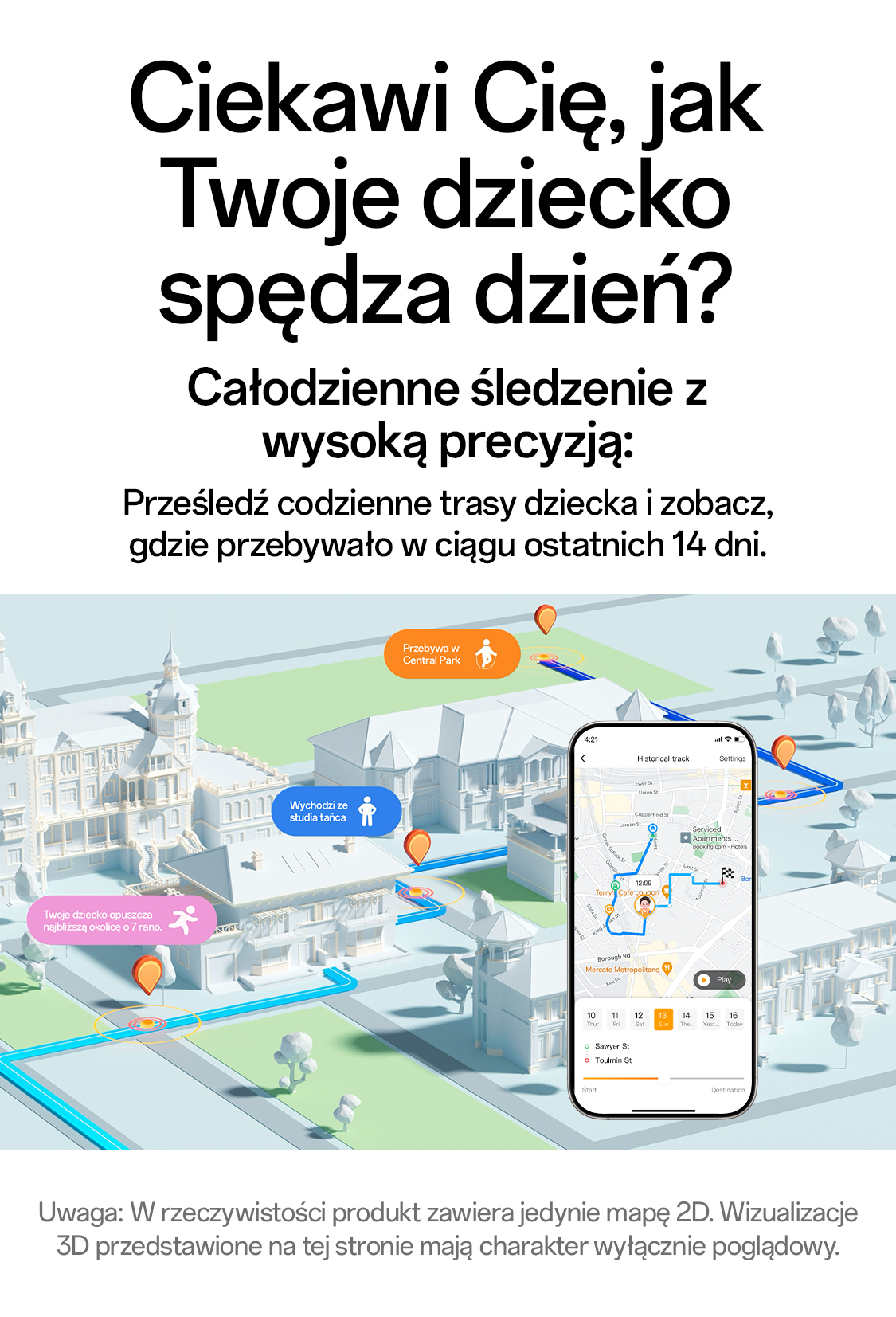 imoo X10 Uhr mit Stadtkarte & Smartphone-App zur Standortverfolgung. Produktseite.