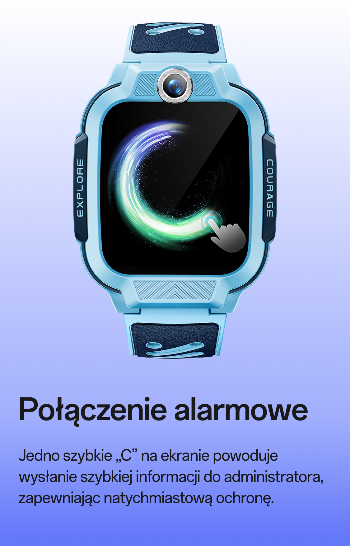imoo Watch Phone Z3 Kinderuhr in Hellblau mit Notruffunktion, Produktseite