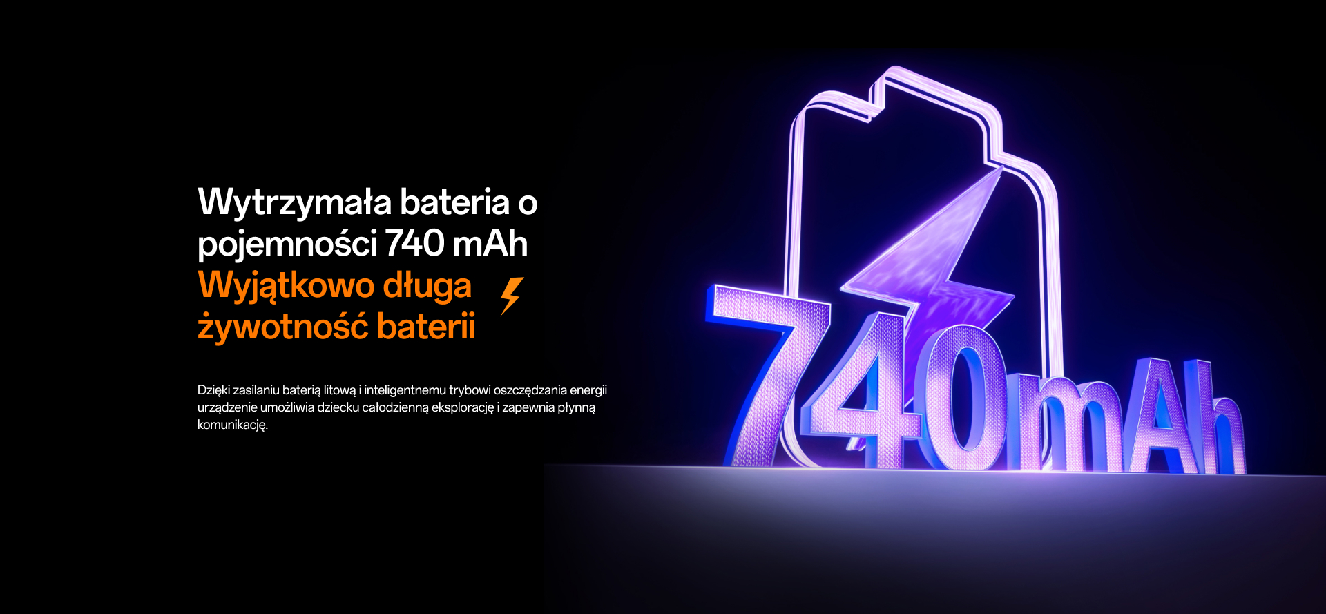 imoo Watch Phone Z3 mit 740mAh Akku für ultralange Akkulaufzeit, Produktseite