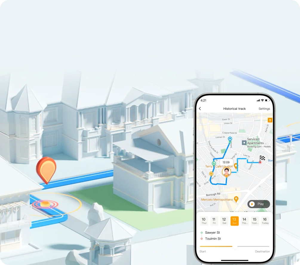 Accurate Location Tracking & 14-Day High-Precision Tracking: For More Accurate Location With Less Worry