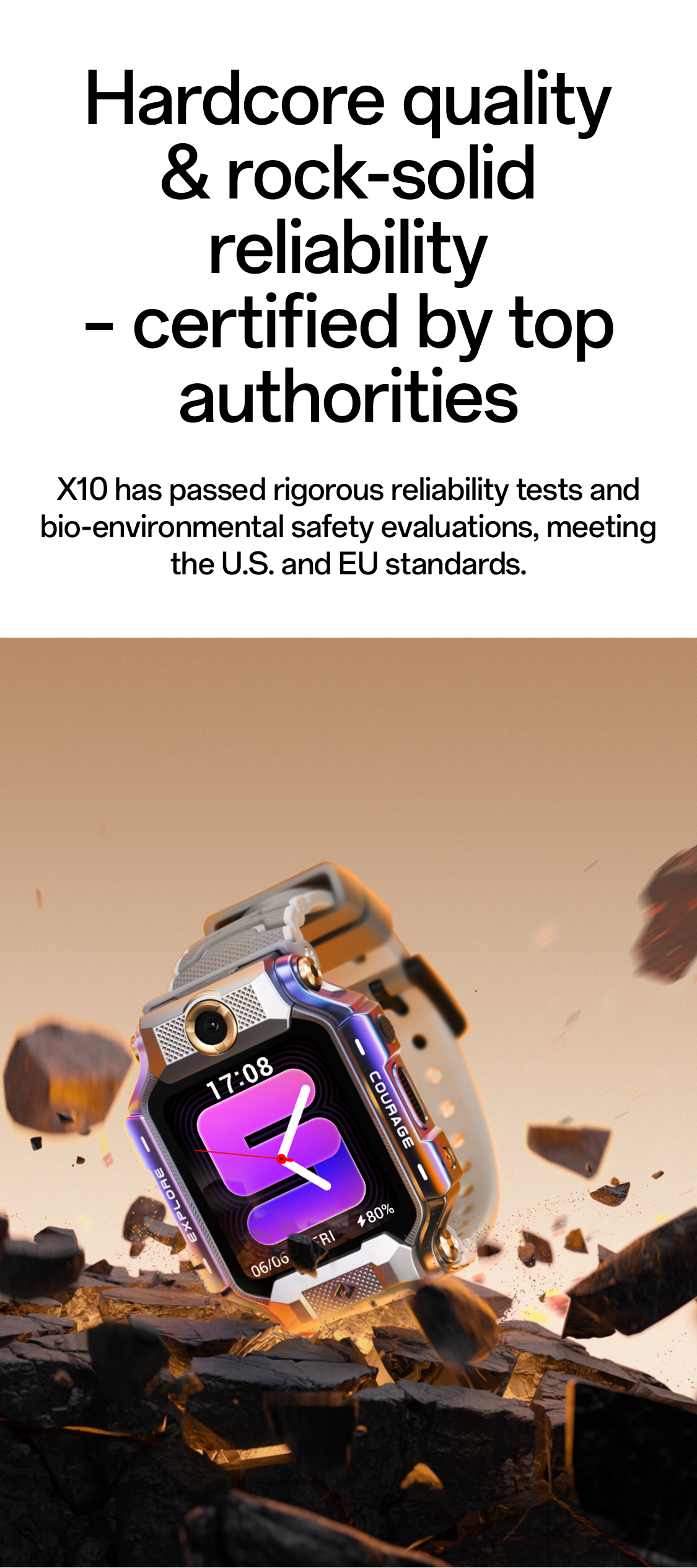 Hardcore quality reliability certified US and EU standards