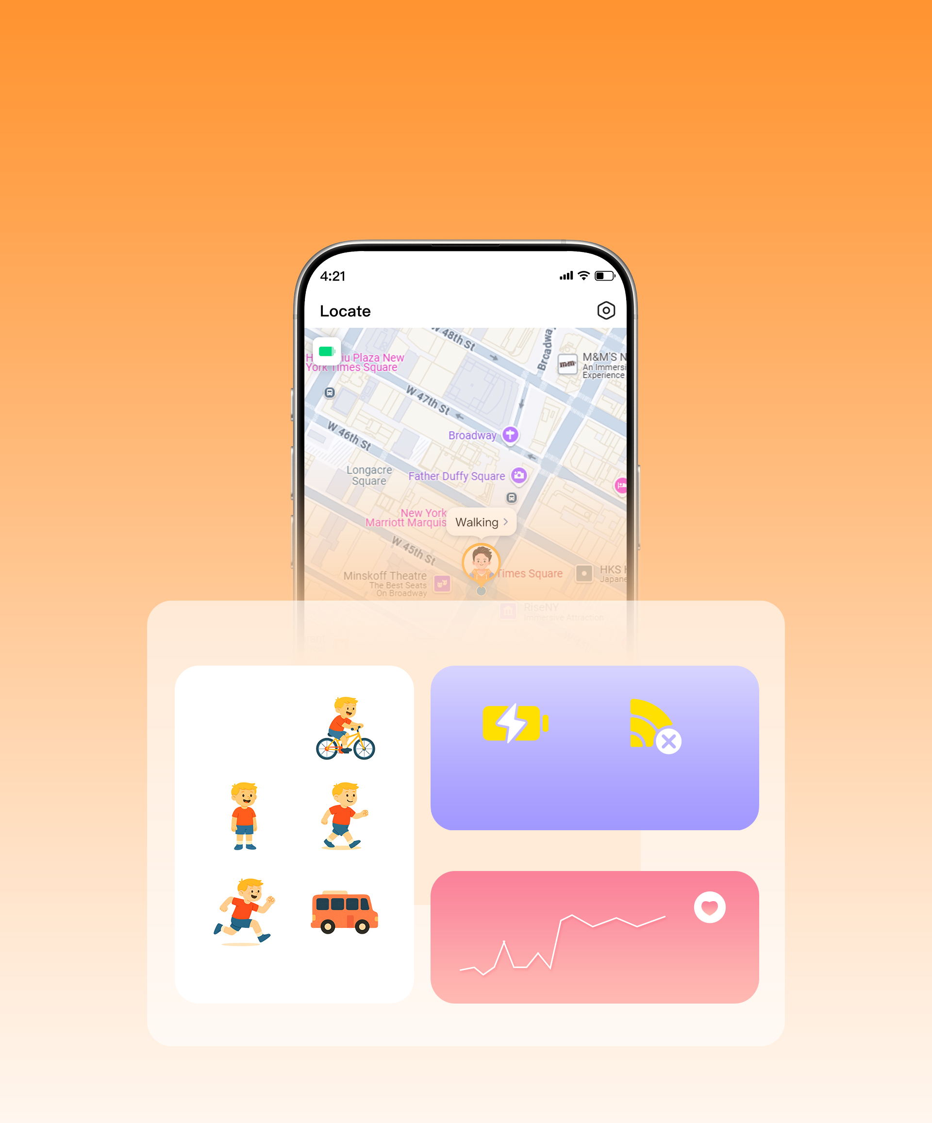 All day status stay connected to child's daily life