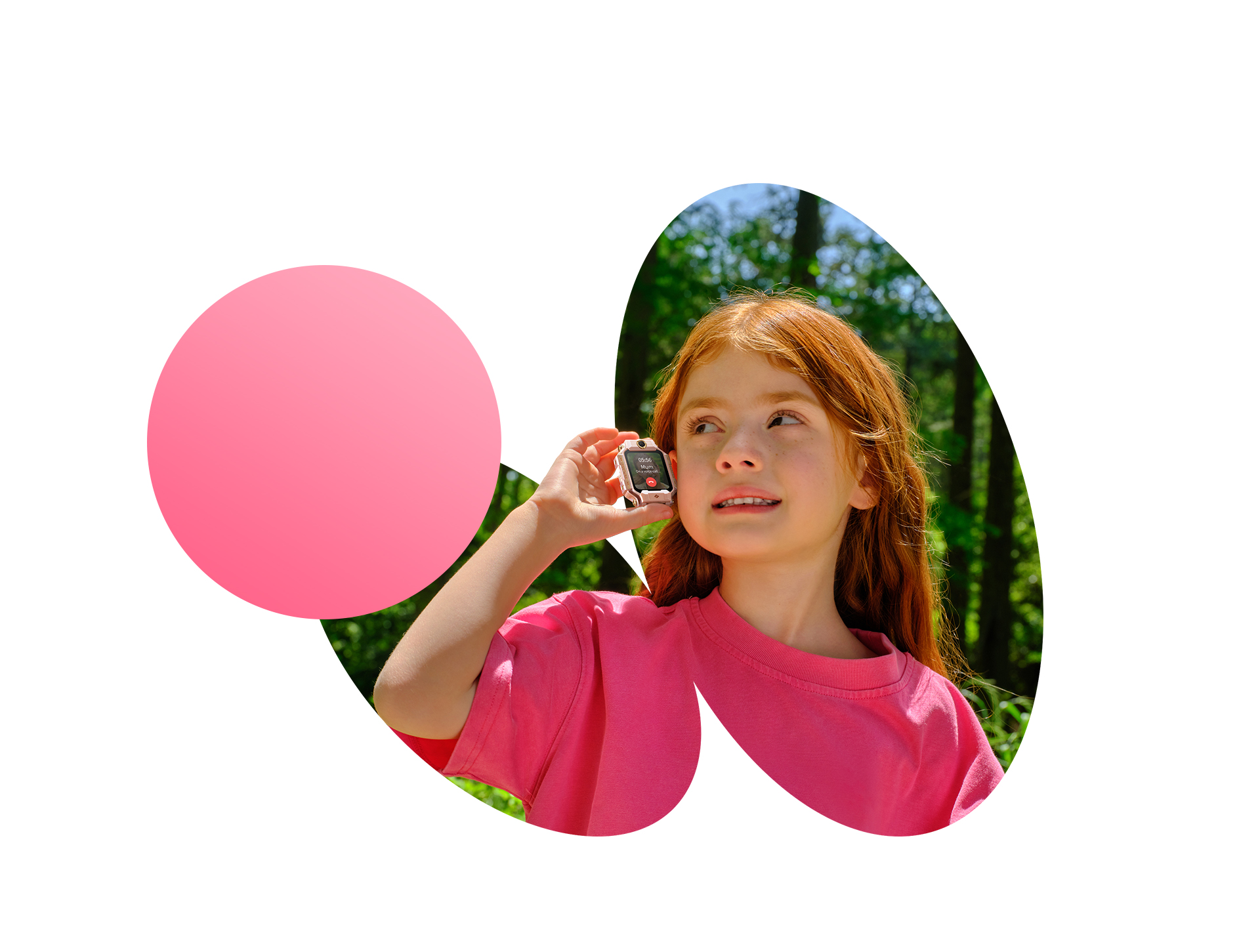 Handheld calling flip and detach design 360 degree view of surroundings better sound in noisy environments
