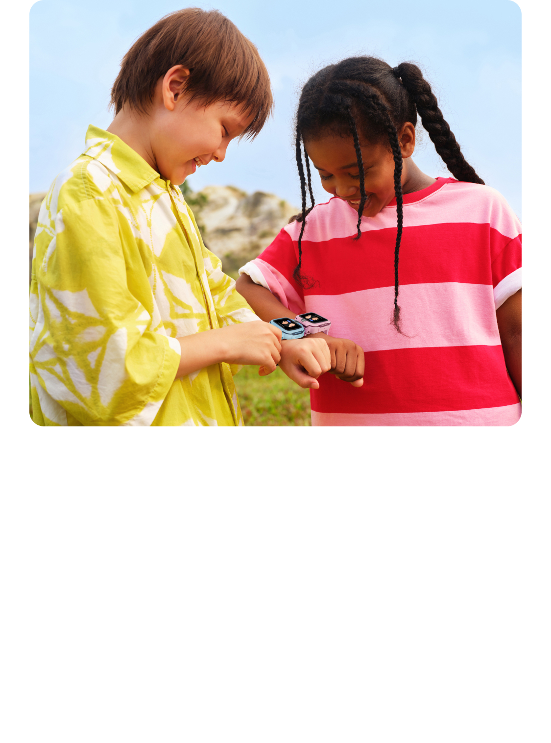 Children adding friends with Z3 watches