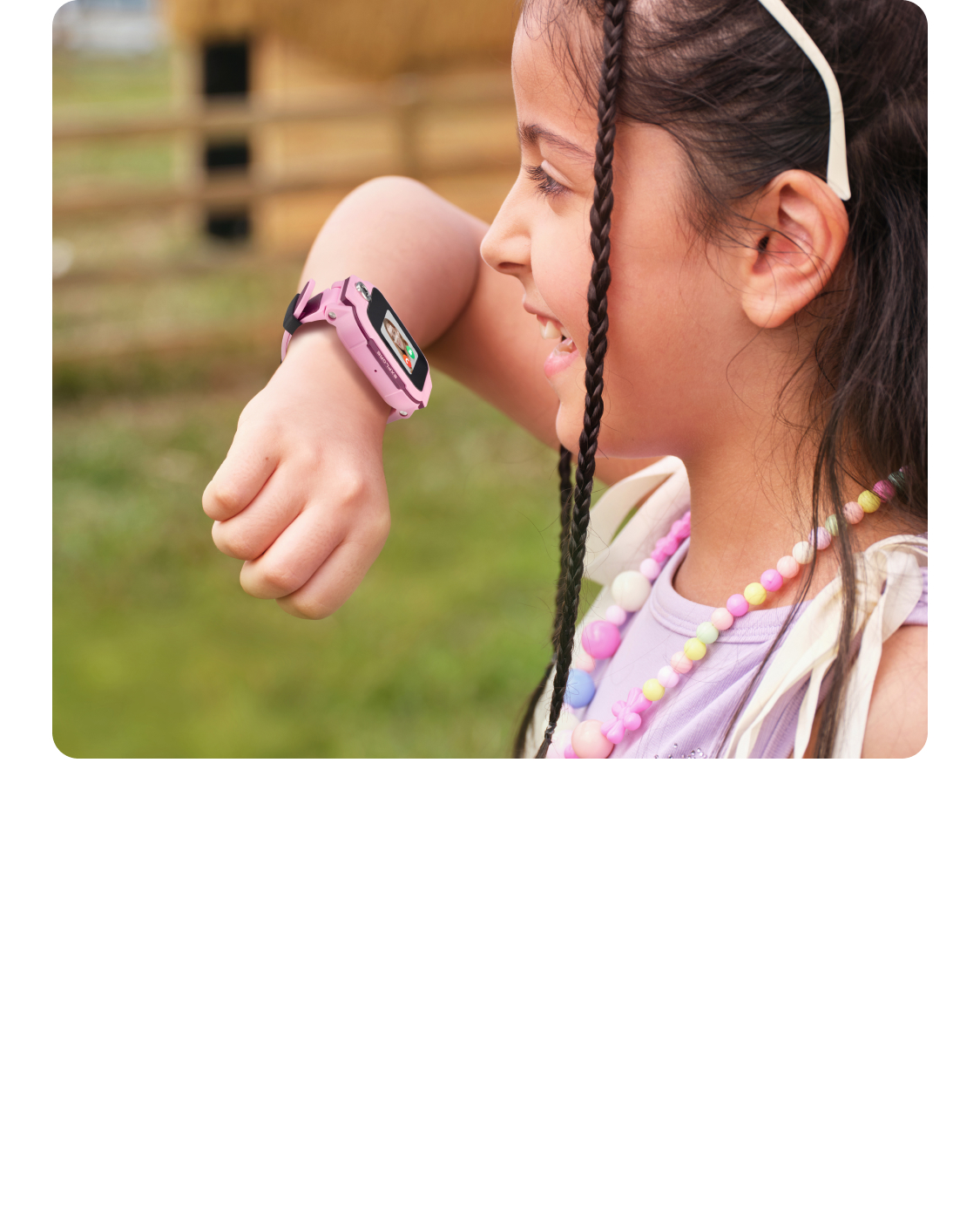 Child making a Z3 watch call