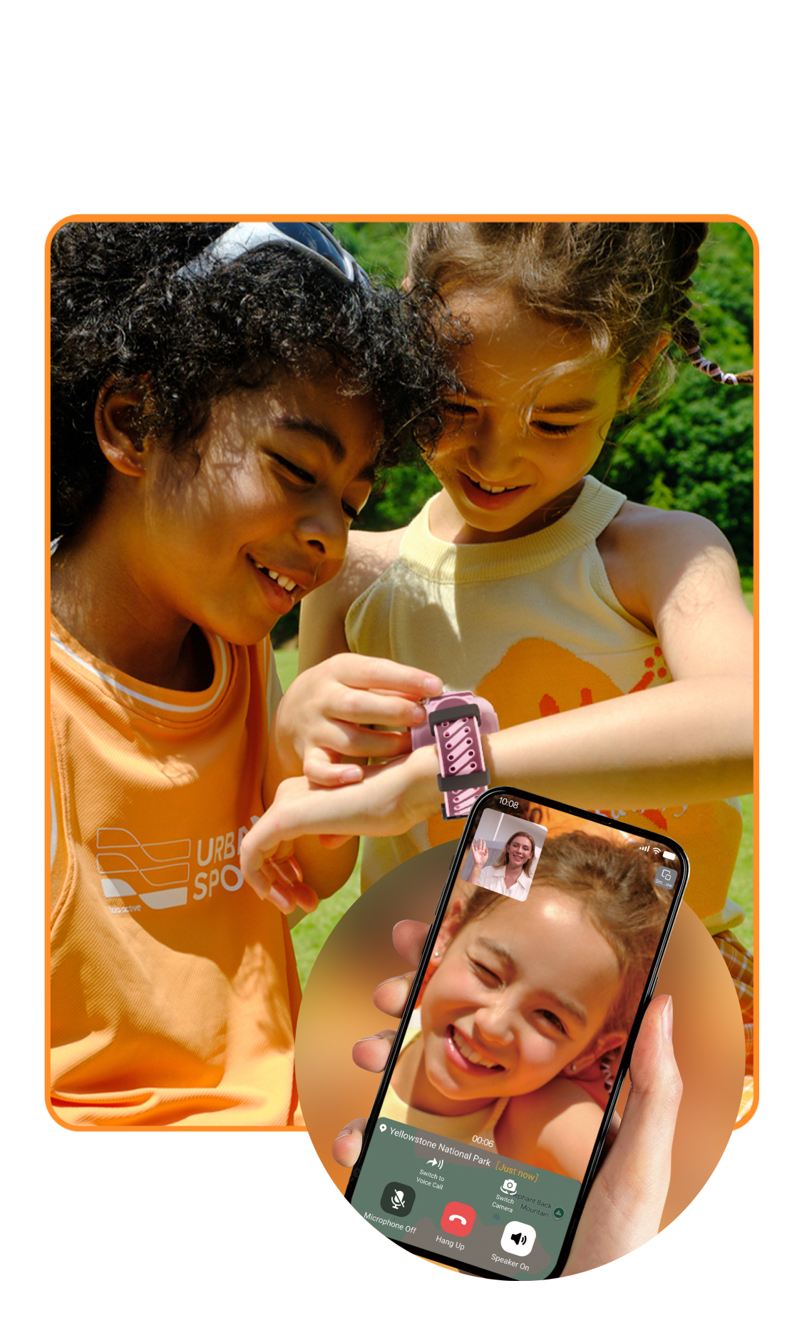 Children using a Z3 video call