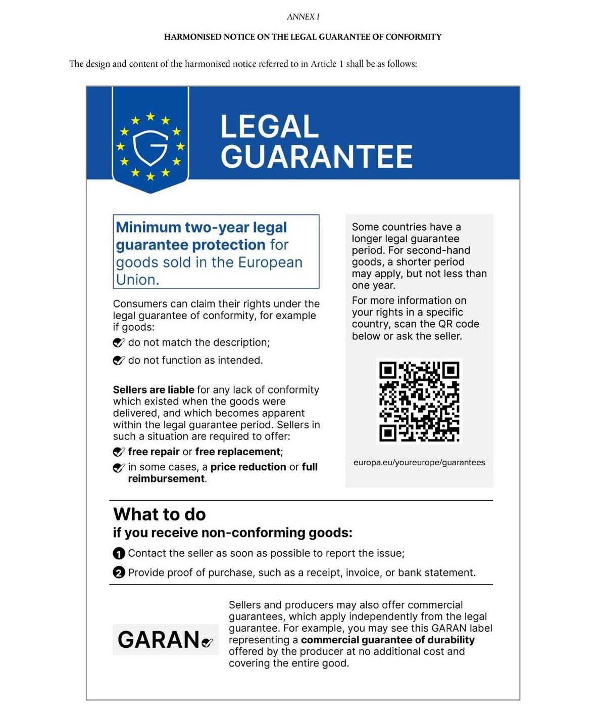 EU Legal Guarantee