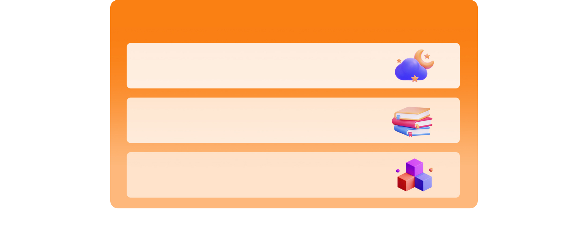 Parental control mode cards