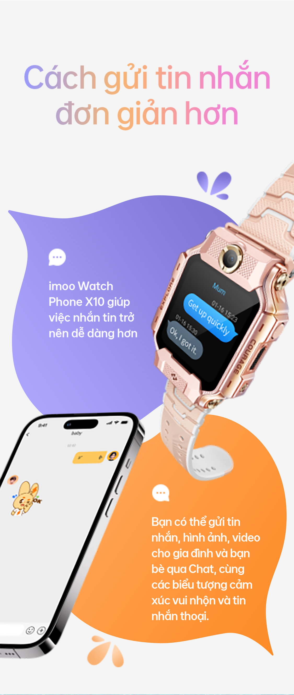 # Cách gửi tin nhắn đơn giản hơn imoo Watch Phone X10 giúp việc nhắn tin trở nên dễ dàng hơn