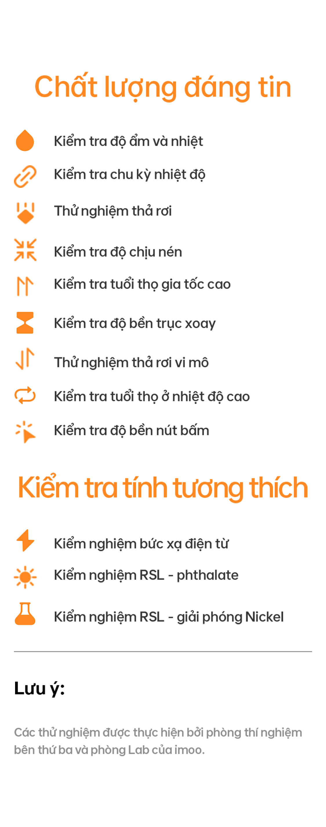  Chất lượng đáng tin;Kiểm tra tính tương thích;
