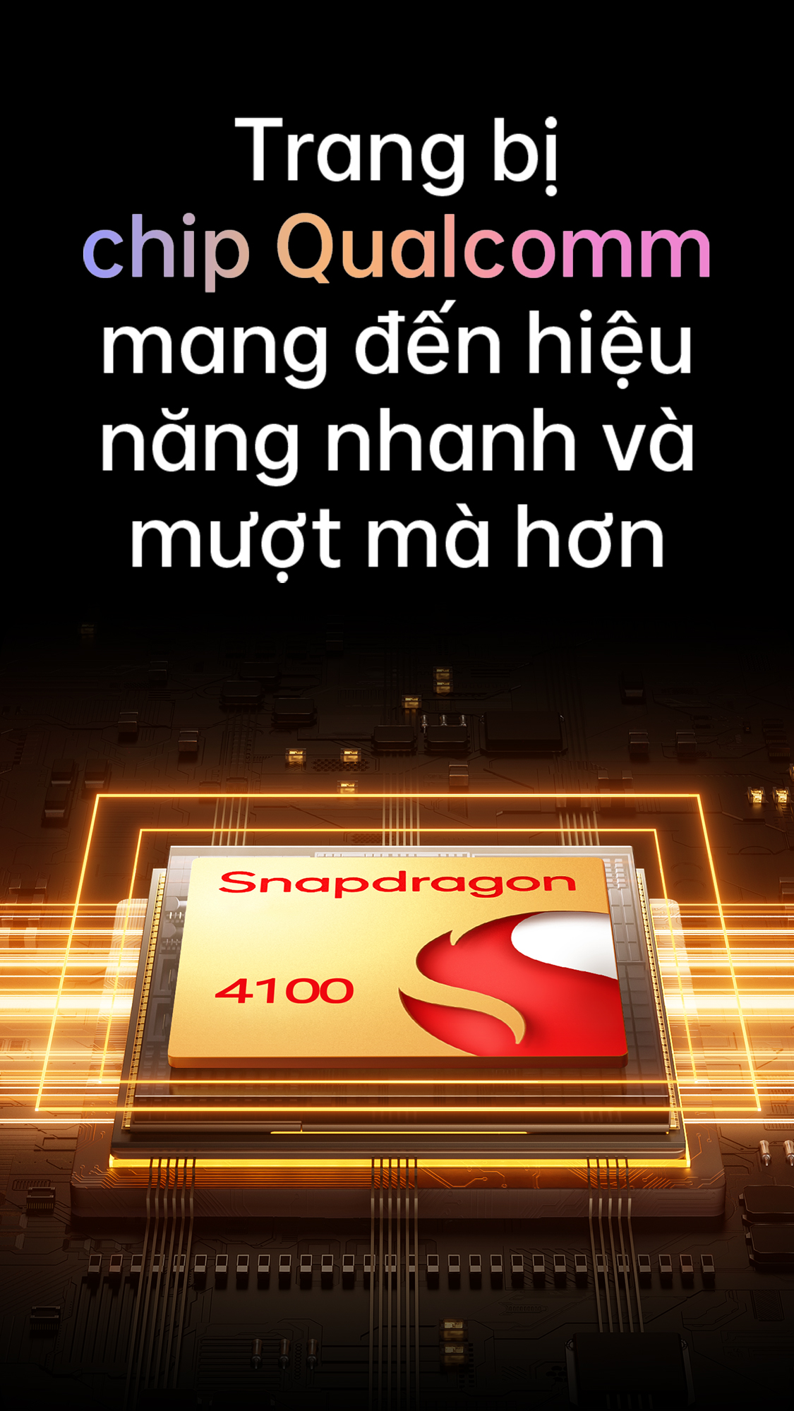 Trang bị chip Qualcomm mang đến hiệu năng nhanh và mượt mà hơn